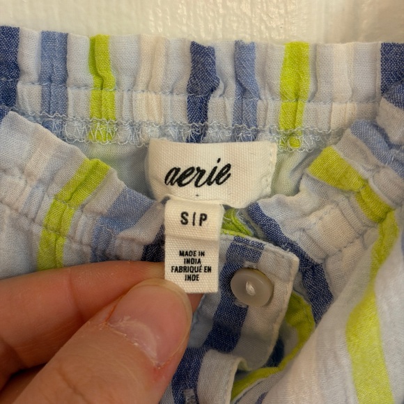 Aerie Maxi Striped Tier Button Front Maxi Dress is Bow Straps - Women’s S - Picture 3 of 7